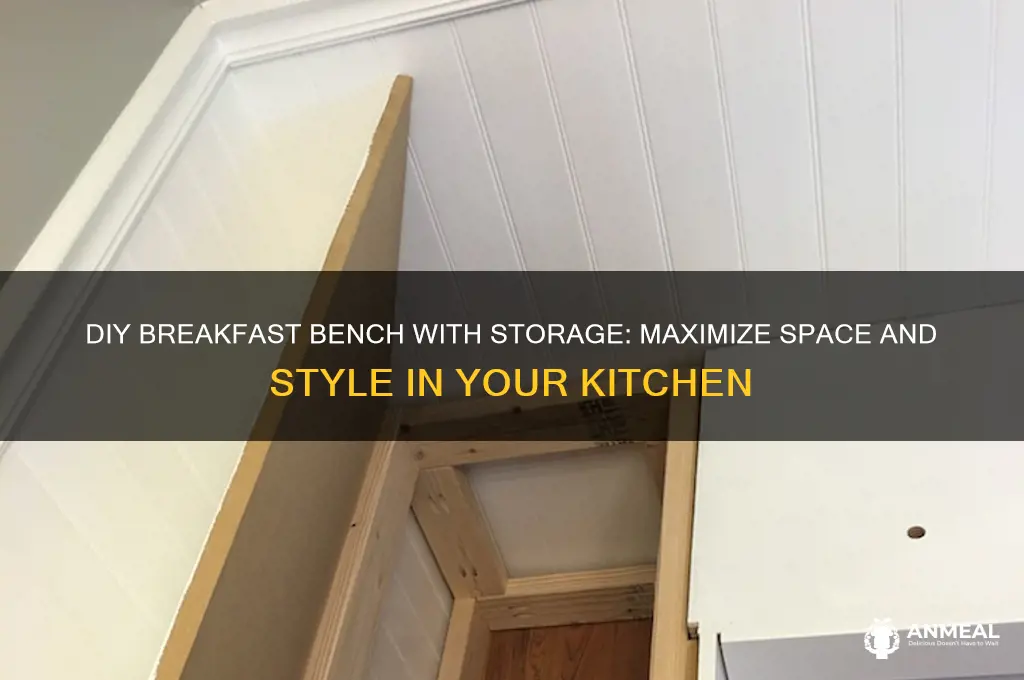 how to build a breakfast bench with storage