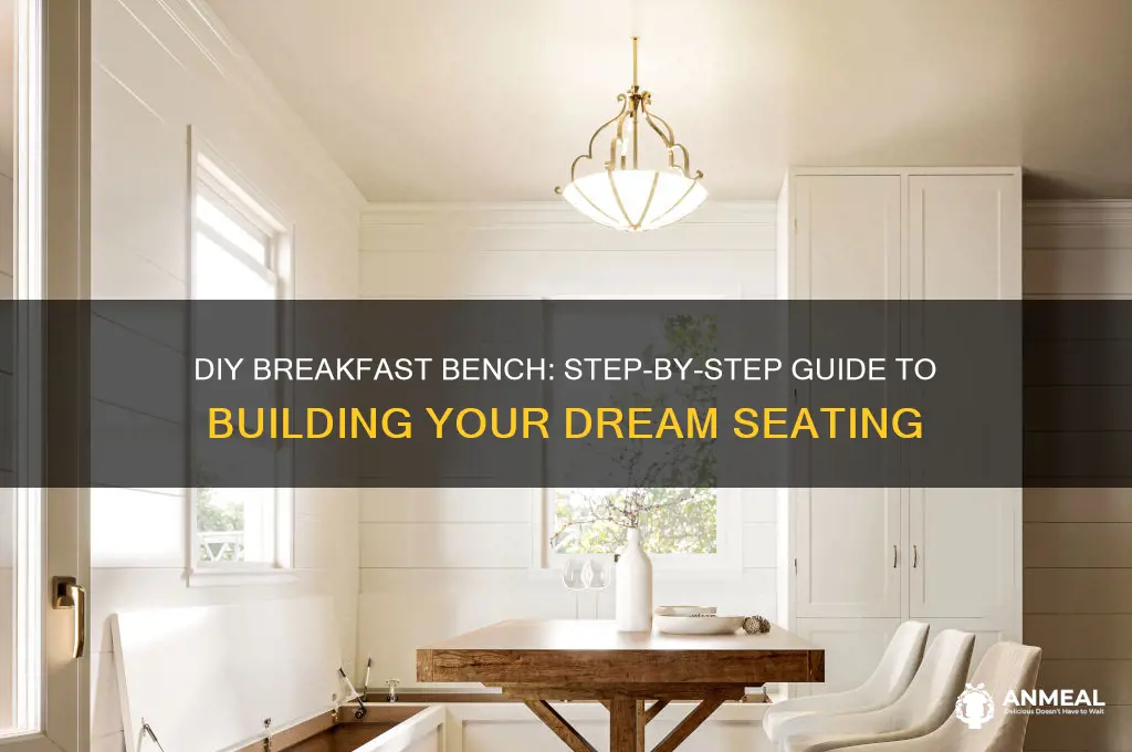 how to build a breakfast bench