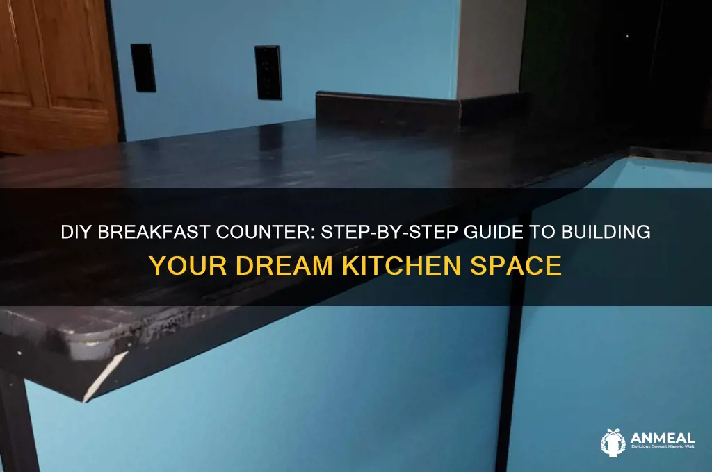 how to build a breakfast counter