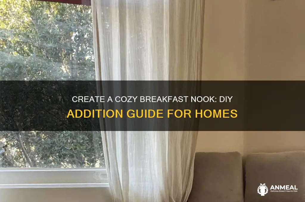 how to build a breakfast nook addition