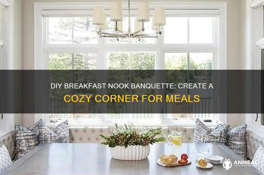 how to build a breakfast nook banquette
