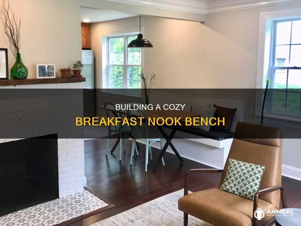 how to build a breakfast nook bench
