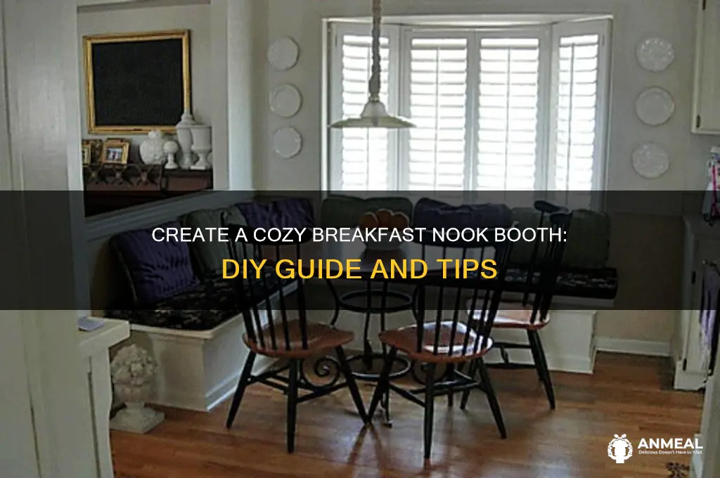 how to build a breakfast nook booth