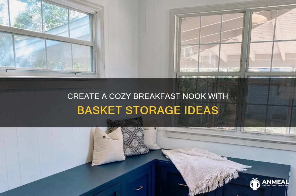 how to build a breakfast nook for baskets