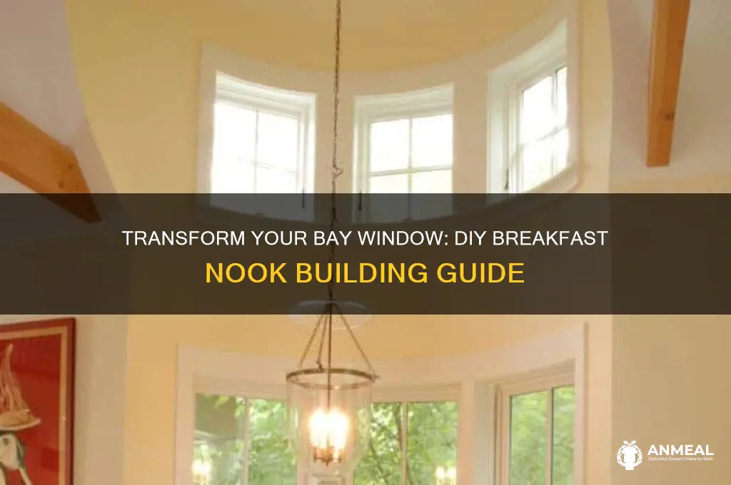 how to build a breakfast nook in a bay window
