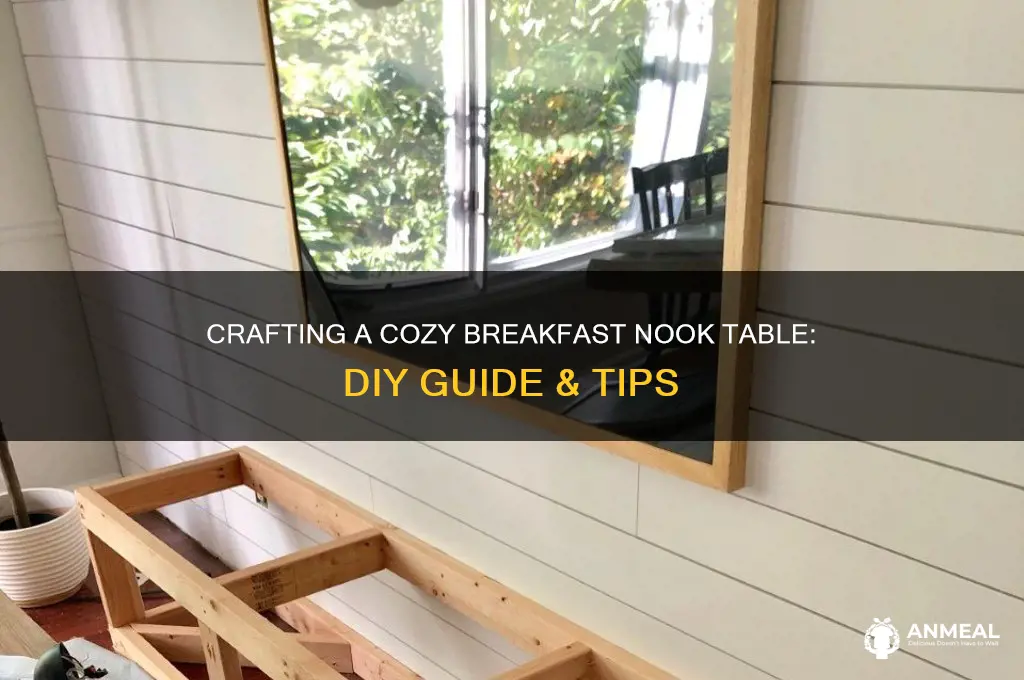 how to build a breakfast nook table