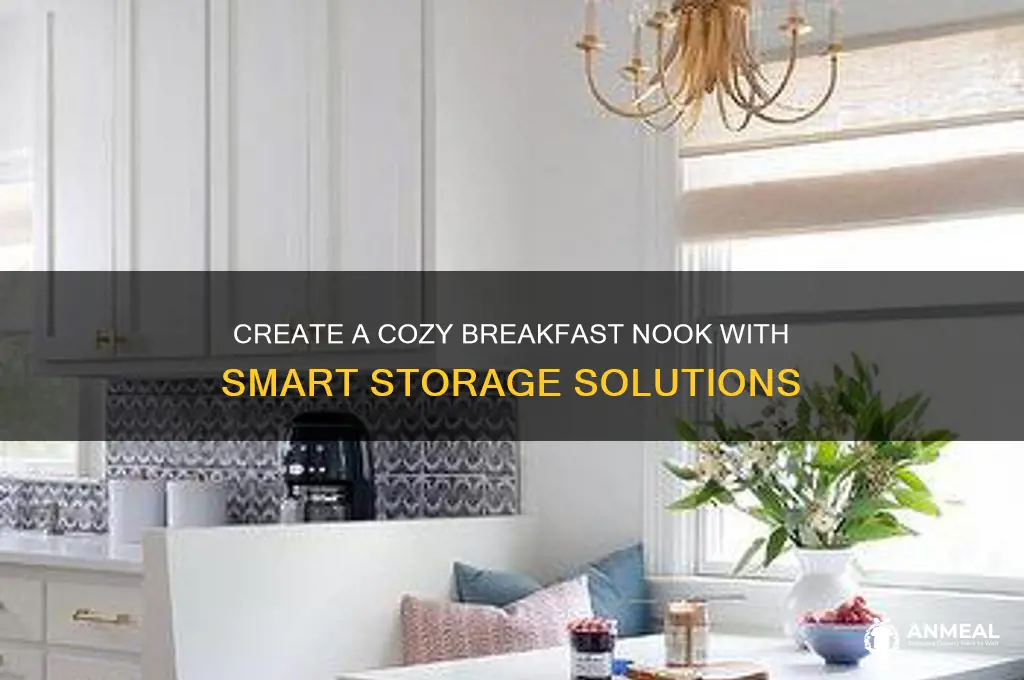 how to build a breakfast nook with storage