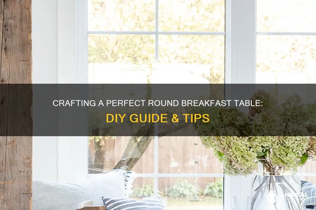 how to build a breakfast table round