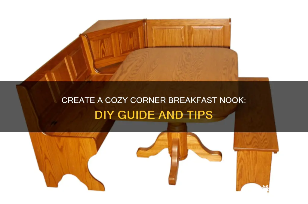 how to build a corner breakfast nook