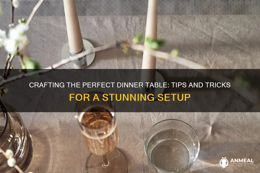 how to build a dinner ta