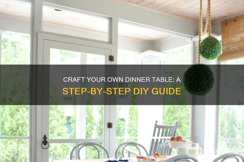 how to build a dinner table diy