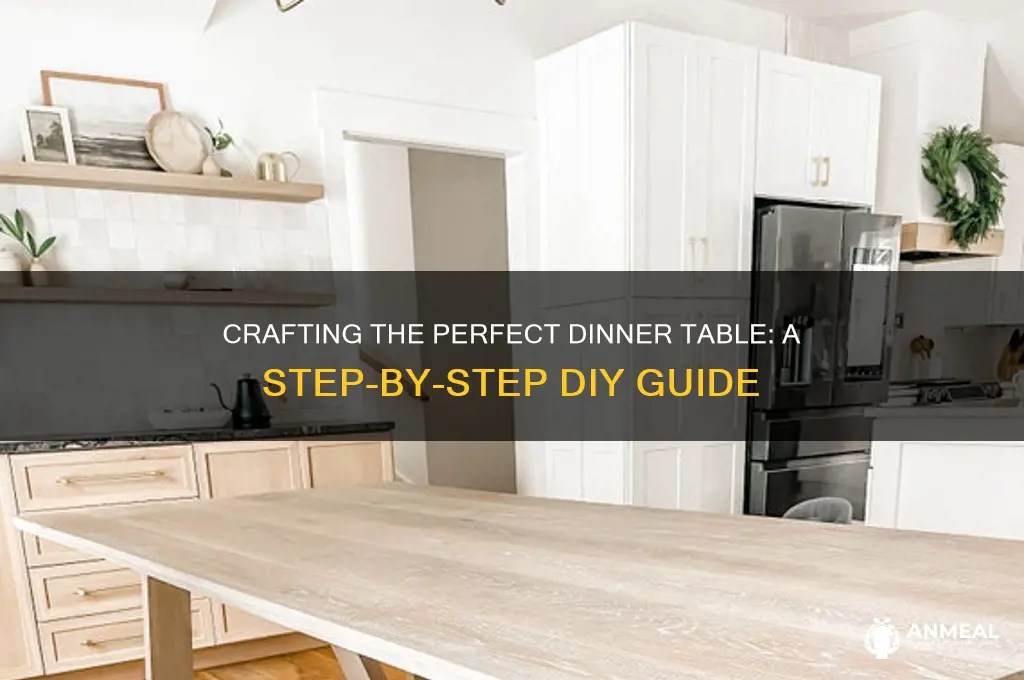how to build a dinner table