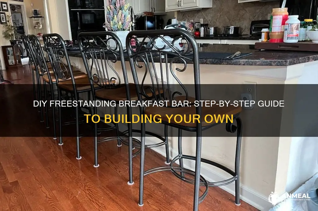 how to build a freestanding breakfast bar
