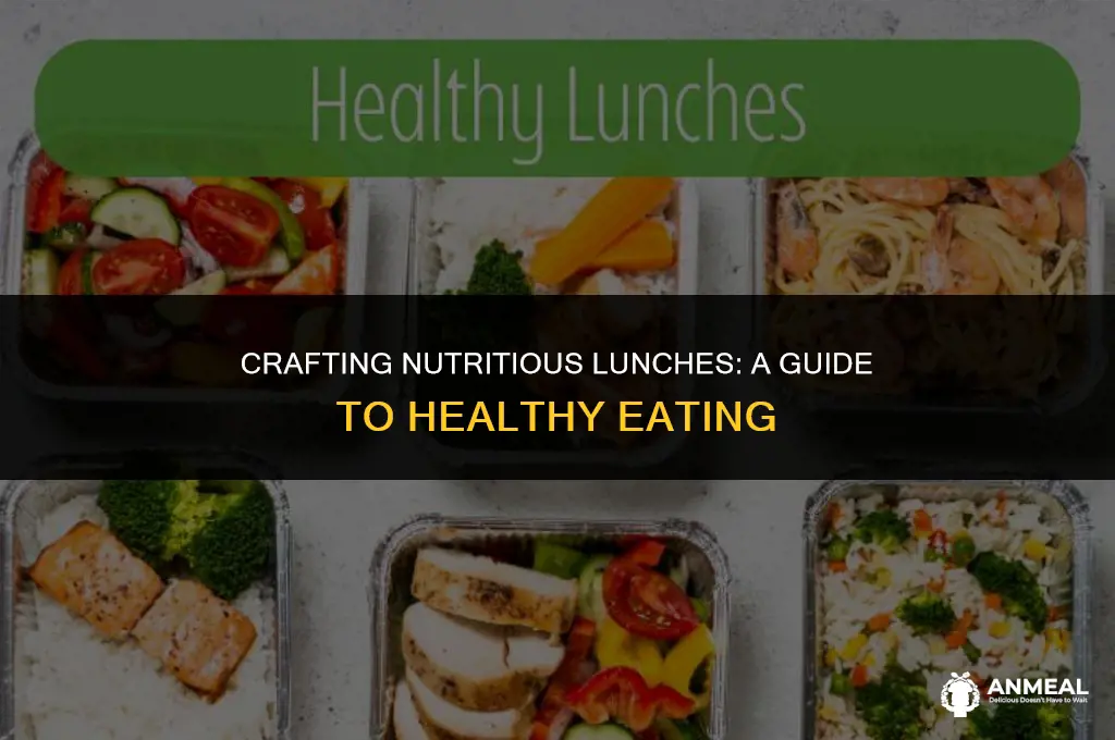 how to build a healthy lunch