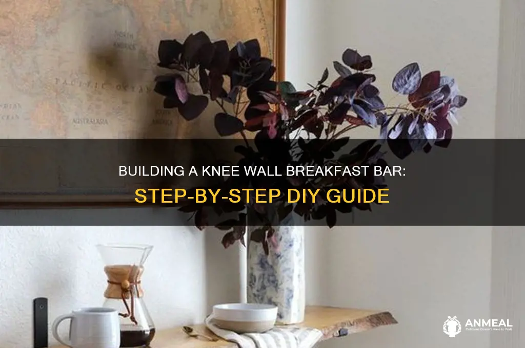 how to build a knee wall for breakfast bar