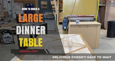 Crafting a Spacious Dinner Table: DIY Guide for Large Gatherings