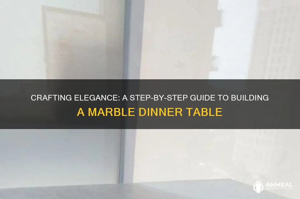 how to build a marble dinner table