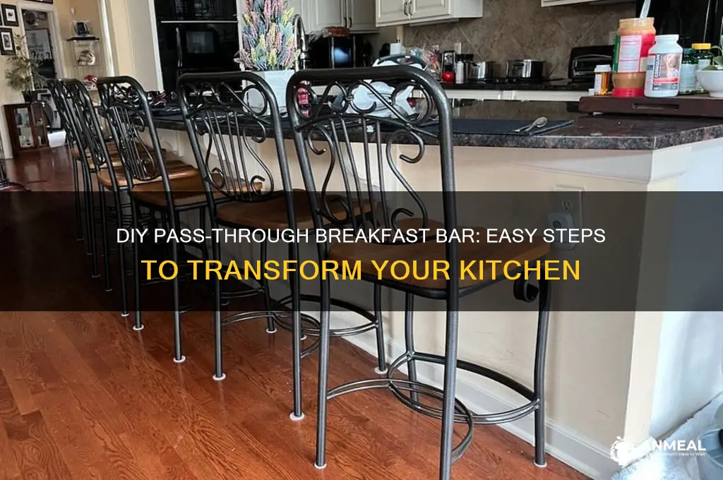how to build a pass through breakfast bar