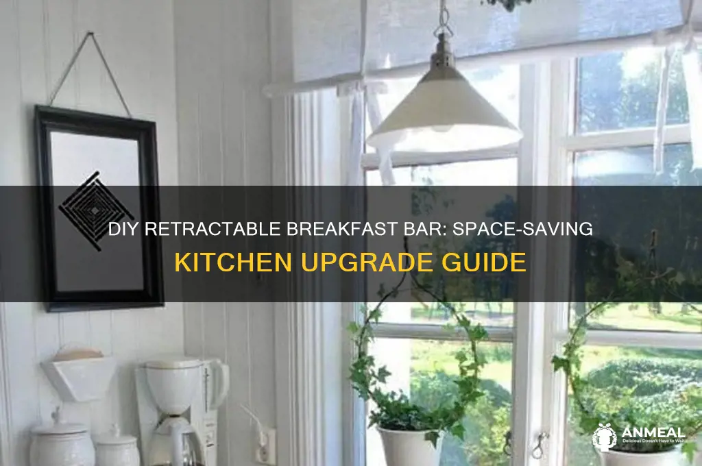 how to build a retractable breakfast bar
