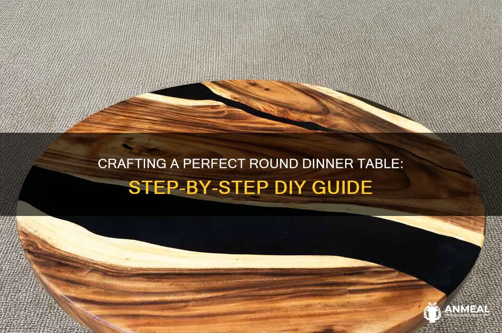 how to build a round dinner table