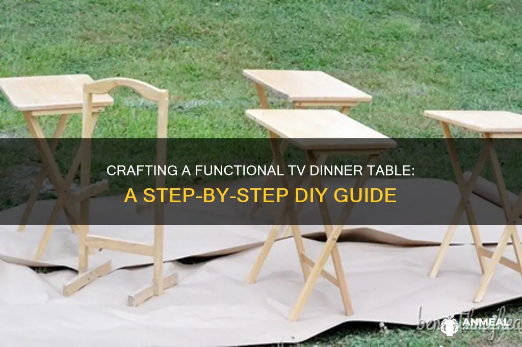 how to build a tv dinner table
