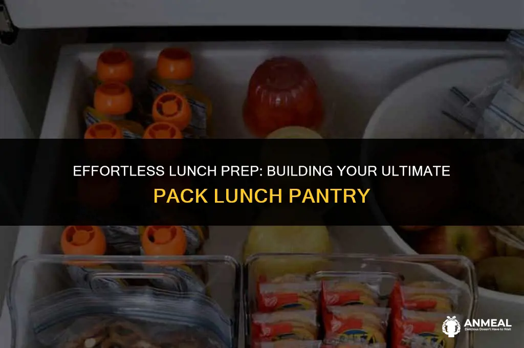 how to build an easy pack lunch pantry
