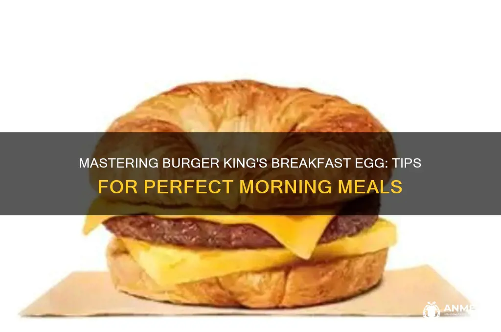 how to burger king breakfast egg