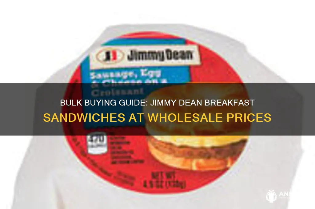 how to buy jimmy dean breakfast sandwich in bulk