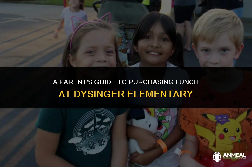 how to buy lunch at dysinger elementary