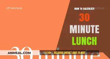 Quick Lunch Math: Calculating Your 30-Minute Meal Break