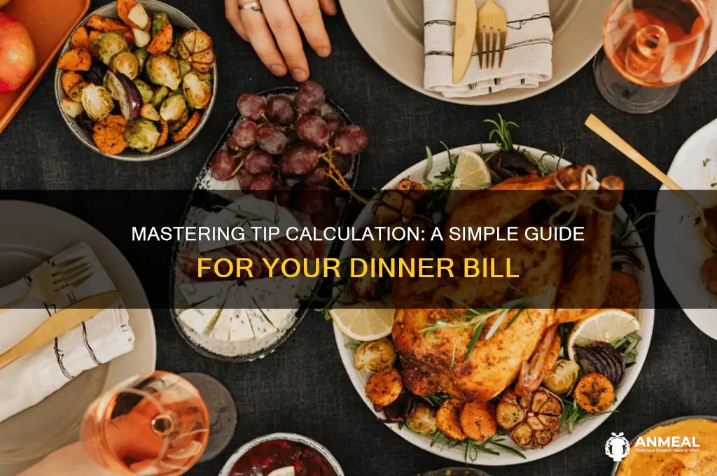 how to calculate a tip for dinner