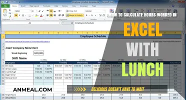 Mastering Excel: Calculating Work Hours with Lunch Breaks Made Easy