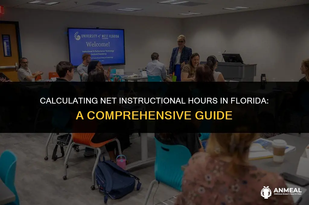 how to calculate net instructional hours in florida include lunch