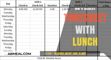 Mastering Timesheet Calculations: Lunch Breaks Included!