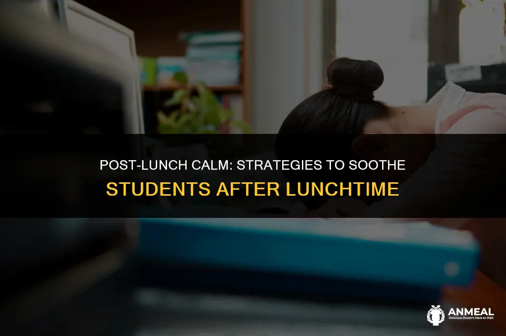 how to calm down students after lunch