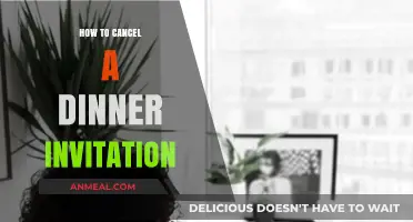 Gracefully Canceling Dinner Plans: A Guide to Polite Invitation Withdrawal