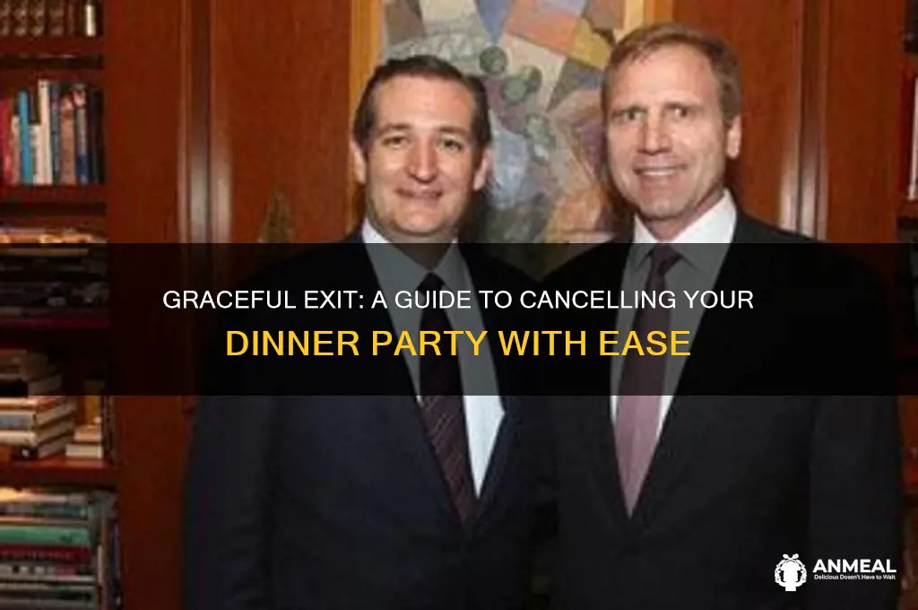 how to cancel a dinner party
