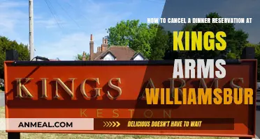 Canceling Your Kings Arms Williamsburg Dinner Reservation: A Quick Guide