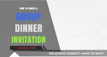 Gracefully Canceling Your Group Dinner Invitation: A Step-by-Step Guide