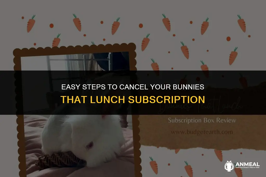 how to cancel bunnies that lunch subscription