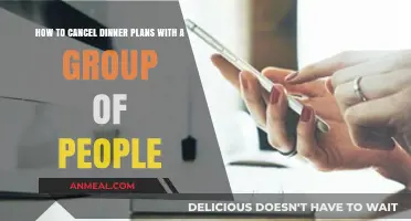 Gracefully Cancelling Group Dinner Plans: A Guide to Polite Declining