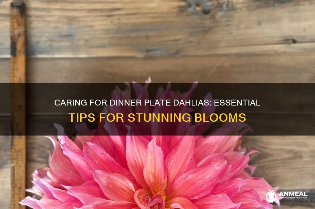 how to care for dinner plate dahlias