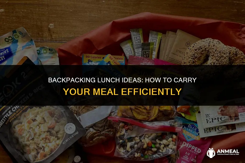 how to carry lunch backpacking