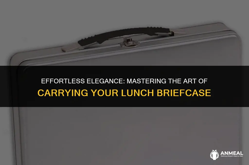 how to carry lunch briefcase