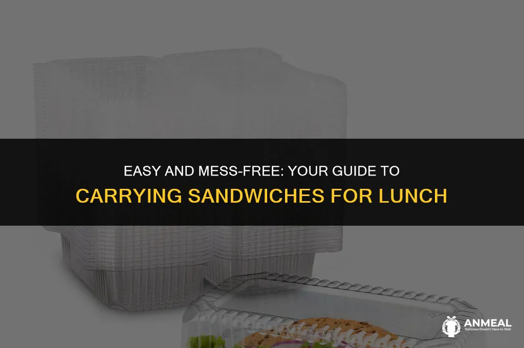 how to carry sandwich for lunch
