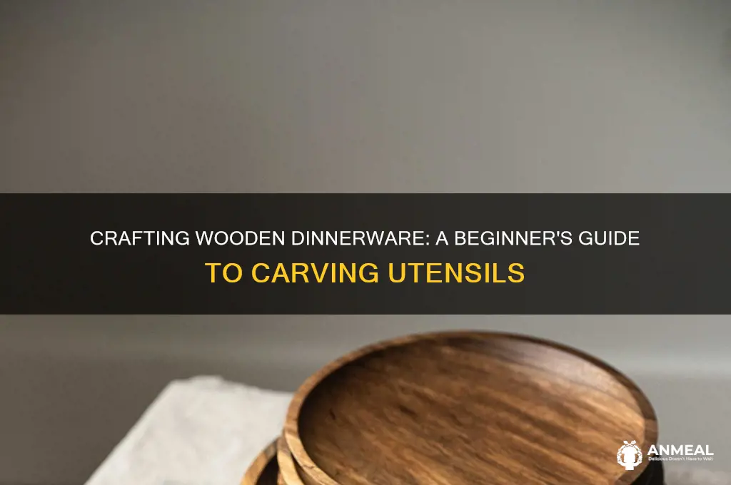 how to carve wooden dinner ware