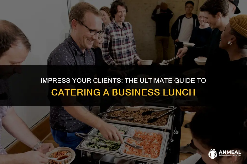 how to cater a business lunch