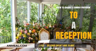 Transforming Your Dinner Program into an Elegant Reception: A Step-by-Step Guide