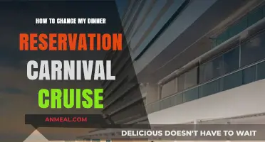 Changing Your Carnival Cruise Dinner Reservation: A Step-by-Step Guide