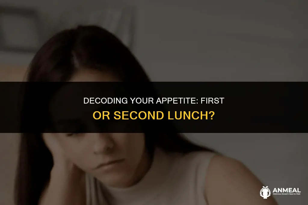 how to check if you have 1st or 2nd lunch